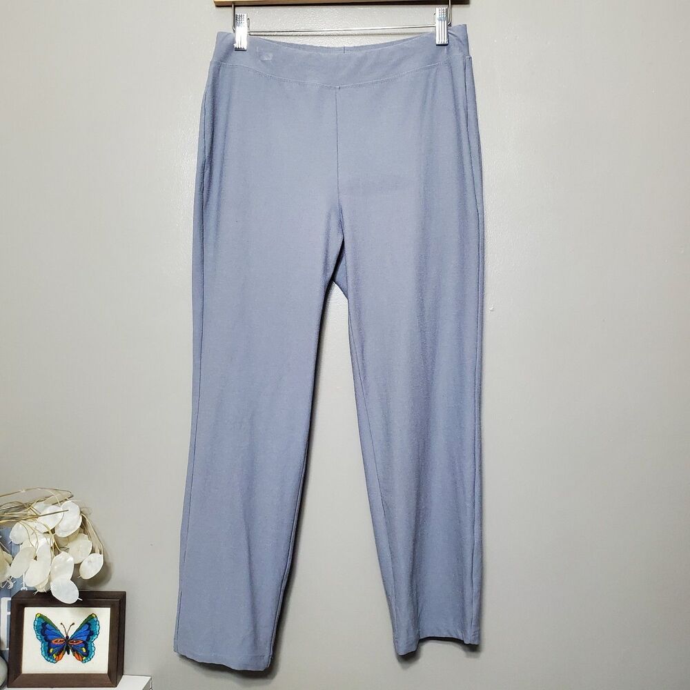 Eileen Fisher Pants Women's Size XS Gray Viscose Blend Stretch Pull On Ankle